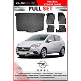Opel Corsa E Sabit Zemin 2018 Model 4d Bagaj ve Pro Serisi Havuzlu Paspas Takımı - Siyah
