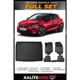 Opel Corsa F Bagaj Havuzu+4.5d Havuzlu Paspas Seti 2021 Model - Siyah