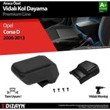 Opel Corsa Uyumlu D Kol Dayama Kolçak ABS Vidalı Siyah 2006-2013 A+Kalite Parça