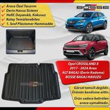 Opel Crossland Bagaj Havuzu ALT BAGAJ (Sabit Zemin) 2017 2024 Arası BOSSE 3D Bagaj Havuzu - Siyah