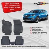Opel Crossland X Paspas Araca Özel 2017 2020 Arası BOSSE 3D Havuzlu Oto Paspas - Siyah