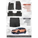 Opel Grandland Mild Hybrid 2025+ Uyumlu 4.5d Sahler Premium Havuzlu Paspas ve Liner Marka 3D Alt Bagaj Havuzu - Siyah