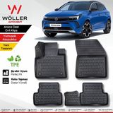 Opel Grandland Paspas 2017 2024 Arası Uyumlu 3D Havuzlu Wöller Paspas - Siyah