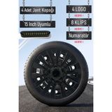 Opel Jant Kapağı Seti 4 Adet 15" Inç Piano Black ( Corsa C D E Astra G H J Combo Vectra Meriva ) S021 - Siyah - 15 inç