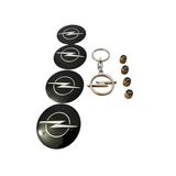 Opel Logolu 4 Adet Jant Göbek 4 Adet Metal Sibop Kapak 1 Adet Metal Anahtarlık