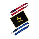 Opel Logolu Torpido Üstü Kaydırmaz Ped & Kırmızı Mavi Anahtarlıklı Oto Ayna Askısı