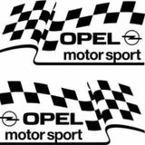 Opel Motor Spor Ayna Sticker Yapıştırma 2 Adet
