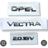 Opel Vectra 2.0 16V Yazısı Aksesuar Sticker 3m 3D