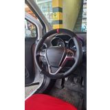 Opel Vectra A Kasa Uyumlu Deri Direksiyon Kilifi Dikmeli Noktali-Alkantara Kirmizi Yuzuklu