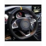 Opel Vectra A Uyumlu Alkantara-Karbon Dikmeli Direksiyon Kilifi Sari Yuzuklu