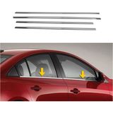 Opel Vectra B Kasa 1995-2002 Uyumlu Paslanmaz Krom Cam Çıtası 4 Parça 1998 Oto Aksesuar - 315 Gri
