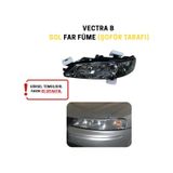Opel Vectra B Makyajlı Sol Far Takımı Füme Koyu Camlı Şoför Tarafı