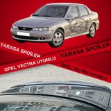 Opel Vectra Bagaj Üstü Slim Yarasa Spoiler Piano Black Parlak Siyah