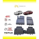 Opel Vectra C 2004-2008 Uyarlanabilir Universal Havuzlu Paspas - Siyah