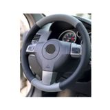Opel Vectra C Kasa İki Renkli Dikmeli Direksiyon Kılıfı GRİ-SİYAH