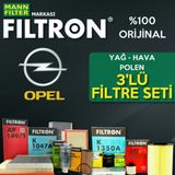 Opel Zafira B 1.6 Filtron Filtre Bakım Seti 2006-2010
