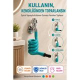 Open City Wc Hortummatik 100 cm Yere Değmeyen Otomatik Katlanan Spiral Wc Taharet Musluğu Hortumu Karışık Renk - Renkli