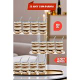 Open Home Concept 12'li Borosilikat Boğumlu Model Kokteyl ve Soğuk-Sıcak Kahve Bardağı Pipet 300ML OPH-001090