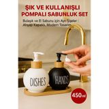 Open Home Concept 2’li Sabunluk Seti Kolay Basmalı Pompalı Mekanizmalı – Köpük Sabun Uyumlu, Şık Tasarım 450 ML