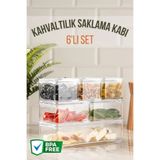 Open Home Concept 6'lı Clear Kahvaltılık Saklama Kabı Seti
