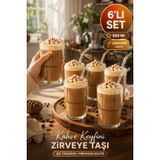 Open Home Concept 6'lı Origami Cam Model Borosilikat Soğuk Kahve Kokteyl Meşrubat Bardak 300 Ml-6'lı Cam Pipet Hediye OPH-000828