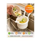 Open Home Concept Musluk Askılı Lavabo Süzgeci Makarna Sebze Süzme Gider Filtresi Pratik Mutfak Sepeti Renkli