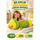 OpenCity 85 cm Uzun Avokadolu Ördek Peluş Oyuncak Yeşil Yumuşak Büyük Boy Uyku Arkadaşı Dekoratif Yastık XL