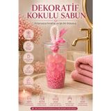 OpenCity Pembe Dekoratif Kokulu Sabun Bardak Aranjmanı Ortam Kokulandırıcı Şık Tasarım Banyo Ofis Salon Dekor