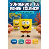 OpenCity SüngerBob Mavi Gözlü Gülümseyen Süper Esnek Sıkılabilir Uzayan Çocuk Oyuncak Figürü 12 cm