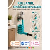 OpenCity WC Hortummatik 100 CM Yere Değmeyen Otomatik Katlanan Spiral WC Taharet Musluğu Hortumu Karışık Renk