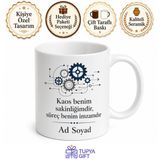Operasyon Müdürü Tasarımlı İsme Özel Seramik Kahve Kupası Ofis Hediyesi