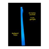 opersan 4 CM X 10 METRE KENDİNDEN YAPIŞKANLI MAVİ REFLEKTİF FOLYO BANT
