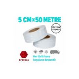 opersan Beyaz Renk Şerit Reflektif Reflektör Bant 50 Metre X5 Cm