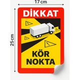 opersan KAMYON VE TIRLAR İÇİN KÖR NOKTA UYARI ETİKETİ -(ANGLES MORTS)