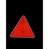 opersan KIRMIZI ÜÇGEN PLASTİK REFLEKTÖR ARKA ZEMİN BEYAZ 14X17 CM-KEDİ GÖZÜ