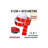 opersan Parçalı Kırmızı Renk Şerit Reflektif Reflektör Bant