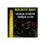 opersan Prismatik Sarı Şerit 20 Metre Uzunluk 1,9 Cm Genişlik Reflektör Bant