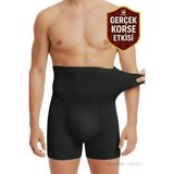 Opex Bel ve Göbek Korse Boxer – Yüksek Bel, Karın Toparlayıcı ve Sıkılaştırıcı, Siyah