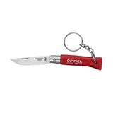 Opinel N°04 Gürgen Saplı Inox Anahtarlık Çakı Kırmızı
