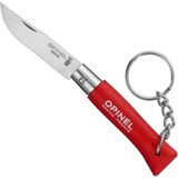 Opinel No 4 Anahtarlıklı Kırmızı Ahşap Saplı Paslanmaz Çelik Çakı