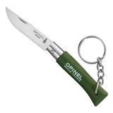 Opinel No 4 Yeşil Ahşap Saplı Anahtarlıklı Paslanmaz Çelik Çakı
