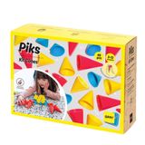 Oppi Piks Kit Cones Eğitici Oyuncak Silikon Duyusal Yapı Oyunu, İnce Motor Gelişimi, 3–12 Yaş, Talimat Kitapçıklı, Saklama Çantalı, 48 Parça
