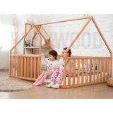 Oppipo Ahşap Montessori Karyola - Masif Ahşap Karyola - Montessori Çocuk ve Bebek Yatak - 100 x 200 cm