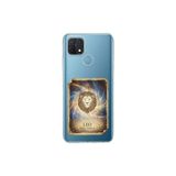 Oppo A15 ile Uyumlu Burç Kartları Aslan Tasarımlı Şeffaf Silikon Kılıf