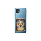Oppo A15 ile Uyumlu Burç Kartları Koç Tasarımlı Şeffaf Silikon Kılıf