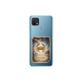 Oppo A15 ile Uyumlu Burç Kartları Yangeç Tasarımlı Şeffaf Silikon Kılıf
