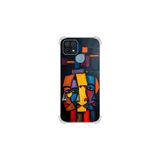 Oppo A15 ile uyumlu Köşe Korumalı Kılıf Metamorfoz Trinite Tasarımlı Uv Baskılı
