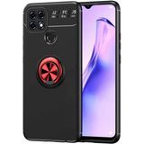 Oppo A15 Kılıf Mnc Ravel Silikon Kapak-Siyah-Kırmızı