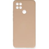 Oppo A15 Kılıf Nano Içi Kadife Silikon - PUDRA-(5796)