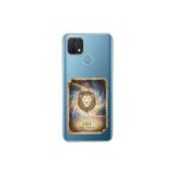 Oppo A15S ile Uyumlu Burç Kartları Aslan Tasarımlı Şeffaf Silikon Kılıf